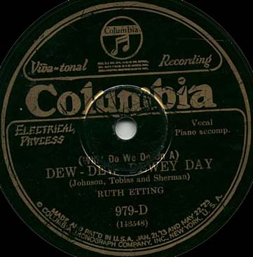 78-Dew-Dew Dewey Day - Columbia 979-D